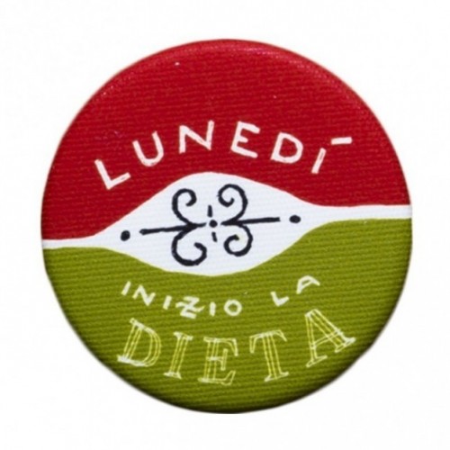 La Pin de LePalle: spilla "Lunedì inizio la dieta"